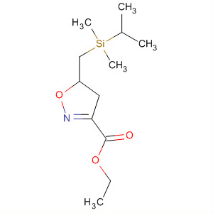 139147-02-7  3-Isoxazolecarboxylic acid,5-[[dimethyl(1-methylethyl)silyl]methyl]-4,5-dihydro-, ethyl ester
