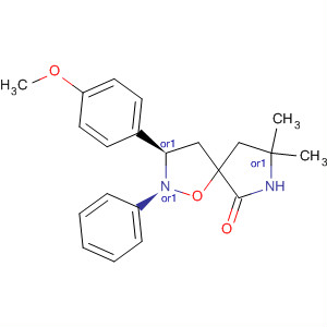 139174-45-1  1-Oxa-2,7-diazaspiro[4.4]nonan-6-one,3-(4-methoxyphenyl)-8,8-dimethyl-2-phenyl-, cis-