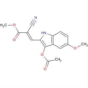 139253-63-7  2-Propenoic acid, 3-[3-(acetyloxy)-5-methoxy-1H-indol-2-yl]-2-cyano-,methyl ester, (E)-