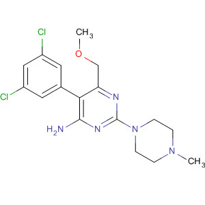 139256-20-5  4-Pyrimidinamine,5-(3,5-dichlorophenyl)-6-(methoxymethyl)-2-(4-methyl-1-piperazinyl)-