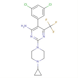 139256-42-1  4-Pyrimidinamine,2-(4-cyclopropyl-1-piperazinyl)-5-(3,5-dichlorophenyl)-6-(trifluoromethyl)-
