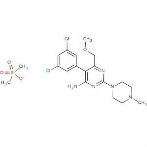 139256-50-1  4-Pyrimidinamine,5-(3,5-dichlorophenyl)-6-(methoxymethyl)-2-(4-methyl-1-piperazinyl)-,dimethanesulfonate