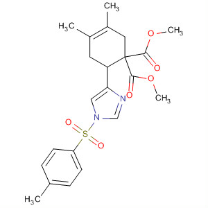 139285-07-7  3-Cyclohexene-1,1-dicarboxylic acid,3,4-dimethyl-6-[1-[(4-methylphenyl)sulfonyl]-1H-imidazol-4-yl]-, dimethylester