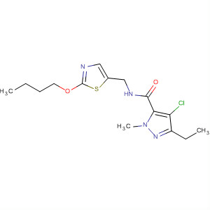 139291-05-7  1H-Pyrazole-5-carboxamide,N-[(2-butoxy-5-thiazolyl)methyl]-4-chloro-3-ethyl-1-methyl-
