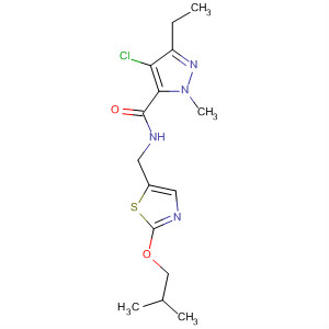 139291-06-8  1H-Pyrazole-5-carboxamide,4-chloro-3-ethyl-1-methyl-N-[[2-(2-methylpropoxy)-5-thiazolyl]methyl]-