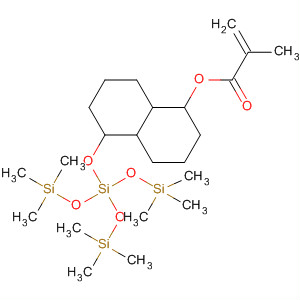 139307-46-3  2-Propenoic acid, 2-methyl-,decahydro-5-[[3,3,3-trimethyl-1,1-bis[(trimethylsilyl)oxy]disiloxanyl]oxy]-1-naphthalenyl ester
