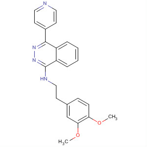 139329-04-7  1-Phthalazinamine, N-[2-(3,4-dimethoxyphenyl)ethyl]-4-(4-pyridinyl)-