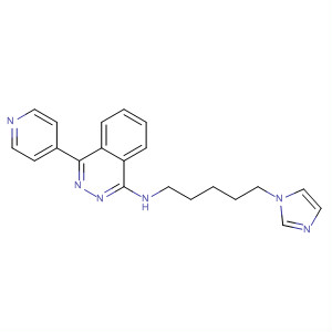139329-08-1  1-Phthalazinamine, N-[5-(1H-imidazol-1-yl)pentyl]-4-(4-pyridinyl)-