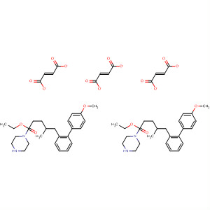 139329-26-3  1-Piperazinepentanoic acid, 4-[(4-methoxyphenyl)phenylmethyl]-, ethylester, (E)-2-butenedioate (2:3)