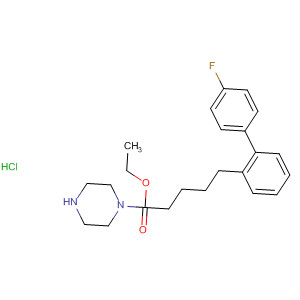 139329-33-2  1-Piperazinebutanoic acid, 4-[(4-fluorophenyl)phenylmethyl]-, ethylester, monohydrochloride
