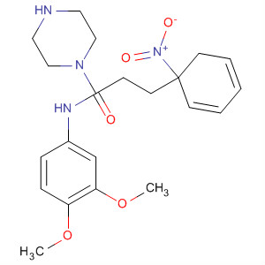 139329-76-3  1-Piperazinepropanamide, N-(3,4-dimethoxyphenyl)-4-(4-nitrophenyl)-