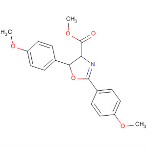 139334-39-7  4-Oxazolecarboxylic acid, 4,5-dihydro-2,5-bis(4-methoxyphenyl)-,methyl ester, cis-