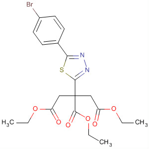 139335-36-7  1,2,3-Propanetricarboxylic acid,2-[5-(4-bromophenyl)-1,3,4-thiadiazol-2-yl]-, triethyl ester