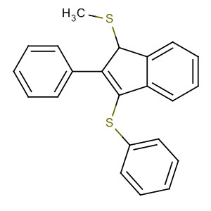 139371-21-4  1H-Indene, 1-(methylthio)-2-phenyl-3-(phenylthio)-