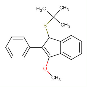 139371-31-6  1H-Indene, 1-[(1,1-dimethylethyl)thio]-3-methoxy-2-phenyl-