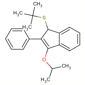 139371-32-7  1H-Indene, 1-[(1,1-dimethylethyl)thio]-3-(1-methylethoxy)-2-phenyl-
