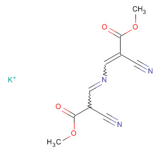 139388-62-8  2-Propenoic acid,2-cyano-3-[(2-cyano-3-methoxy-3-oxopropylidene)amino]-, methylester, ion(1-), potassium