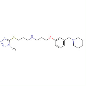 139390-59-3  1-Propanamine,3-[(1-methyl-1H-tetrazol-5-yl)thio]-N-[3-[3-(1-piperidinylmethyl)phenoxy]propyl]-