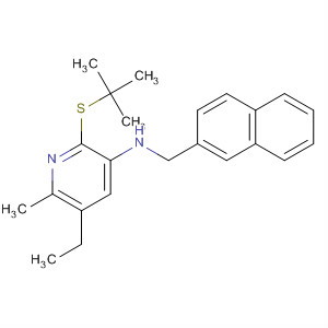 139393-98-9  3-Pyridinamine,2-[(1,1-dimethylethyl)thio]-5-ethyl-6-methyl-N-(2-naphthalenylmethyl)-