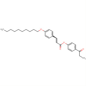 139398-06-4  2-Propenoic acid, 3-[4-(decyloxy)phenyl]-, 4-(1-oxopropyl)phenyl ester,(E)-