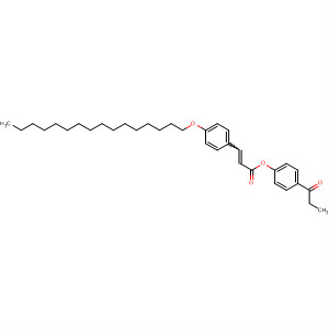 139398-08-6  2-Propenoic acid, 3-[4-(hexadecyloxy)phenyl]-, 4-(1-oxopropyl)phenylester, (E)-