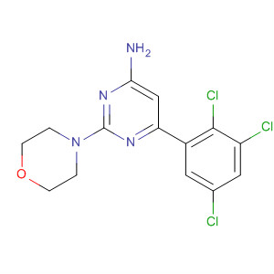 139400-85-4  4-Pyrimidinamine, 2-(4-morpholinyl)-6-(2,3,5-trichlorophenyl)-