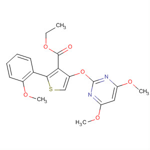 139414-34-9  3-Thiophenecarboxylic acid,4-[(4,6-dimethoxy-2-pyrimidinyl)oxy]-2-(2-methoxyphenyl)-, ethyl ester