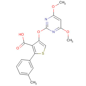 139414-39-4  3-Thiophenecarboxylic acid,4-[(4,6-dimethoxy-2-pyrimidinyl)oxy]-2-(3-methylphenyl)-