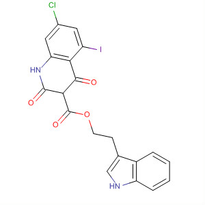 139421-96-8  3-Quinolinecarboxylic acid,7-chloro-1,2,3,4-tetrahydro-5-iodo-2,4-dioxo-, 2-(1H-indol-3-yl)ethylester