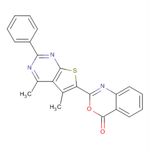 139436-07-0  4H-3,1-Benzoxazin-4-one,2-(4,5-dimethyl-2-phenylthieno[2,3-d]pyrimidin-6-yl)-