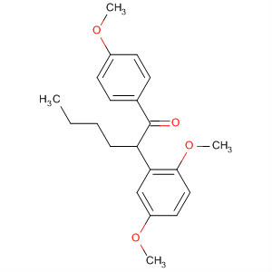 139445-88-8  1-Hexanone, 2-(2,5-dimethoxyphenyl)-1-(4-methoxyphenyl)-