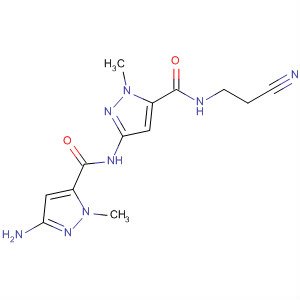 139449-62-0  1H-Pyrazole-5-carboxamide,3-amino-N-[5-[[(2-cyanoethyl)amino]carbonyl]-1-methyl-1H-pyrazol-3-yl]-1-methyl-