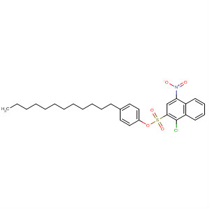 138170-96-4  2-Naphthalenesulfonic acid, 1-chloro-4-nitro-, 4-dodecylphenyl ester