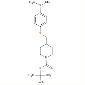 138226-59-2  1-Piperidinecarboxylic acid, 4-[[4-(dimethylamino)phenoxy]methyl]-,1,1-dimethylethyl ester