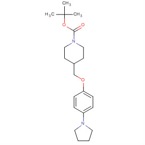 138226-62-7  1-Piperidinecarboxylic acid, 4-[[4-(1-pyrrolidinyl)phenoxy]methyl]-,1,1-dimethylethyl ester