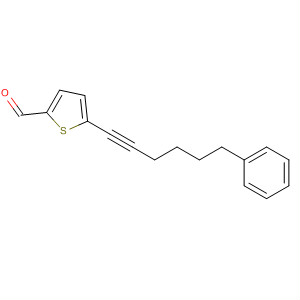 138255-22-8  2-Thiophenecarboxaldehyde, 5-(6-phenyl-1-hexynyl)-