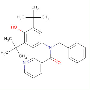 138299-32-8  3-Pyridinecarboxamide,N-[3,5-bis(1,1-dimethylethyl)-4-hydroxyphenyl]-N-(phenylmethyl)-