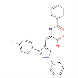138473-58-2  2-Propenoic acid,2-(benzoylamino)-3-[3-(4-chlorophenyl)-1-phenyl-1H-pyrazol-4-yl]-