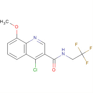 138586-34-2  3-Quinolinecarboxamide, 4-chloro-8-methoxy-N-(2,2,2-trifluoroethyl)-