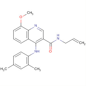 138586-48-8  3-Quinolinecarboxamide,4-[(2,4-dimethylphenyl)amino]-8-methoxy-N-2-propenyl-