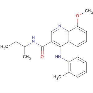 138586-53-5  3-Quinolinecarboxamide,8-methoxy-4-[(2-methylphenyl)amino]-N-(1-methylpropyl)-