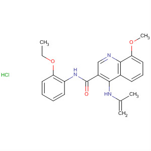 138586-63-7  3-Quinolinecarboxamide,N-(2-ethoxyphenyl)-8-methoxy-4-(2-propenylamino)-,monohydrochloride