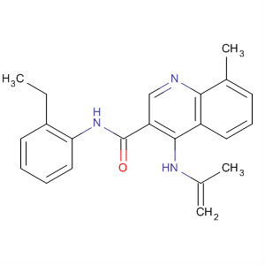 138586-91-1  3-Quinolinecarboxamide,N-(2-ethylphenyl)-8-methyl-4-(2-propenylamino)-