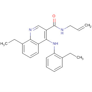 138586-93-3  3-Quinolinecarboxamide,8-ethyl-4-[(2-ethylphenyl)amino]-N-2-propenyl-