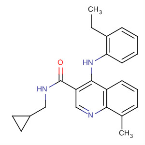138587-49-2  3-Quinolinecarboxamide,N-(cyclopropylmethyl)-4-[(2-ethylphenyl)amino]-8-methyl-