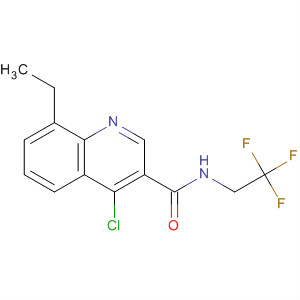 138613-66-8  3-Quinolinecarboxamide, 4-chloro-8-ethyl-N-(2,2,2-trifluoroethyl)-