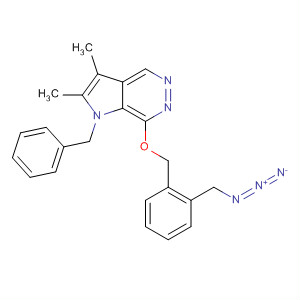 138657-31-5  1H-Pyrrolo[2,3-d]pyridazine,7-[[2-(azidomethyl)phenyl]methoxy]-2,3-dimethyl-1-(phenylmethyl)-