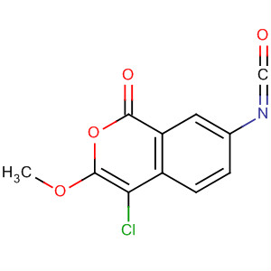 138695-79-1  1H-2-Benzopyran-1-one, 4-chloro-7-isocyanato-3-methoxy-
