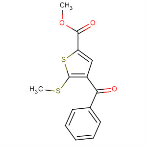 138696-43-2  2-Thiophenecarboxylic acid, 4-benzoyl-5-(methylthio)-, methyl ester