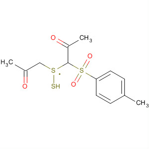 138916-46-8  2-Propanone, 1-[(4-methylphenyl)sulfonyl]-1-[(2-oxopropyl)dithio]-